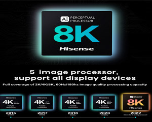 하이센스, 자체 개발한 8K AI 화질 칩 공식 출시해